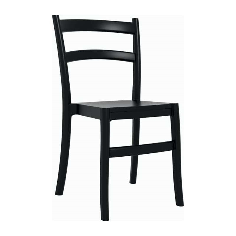 Καρέκλα Στοιβαζόμενη TIFFANY Μαύρο PP 45x51x85cm