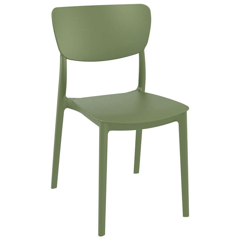Καρέκλα Στοιβαζόμενη MONNA Olive Green PP 45x53x82cm