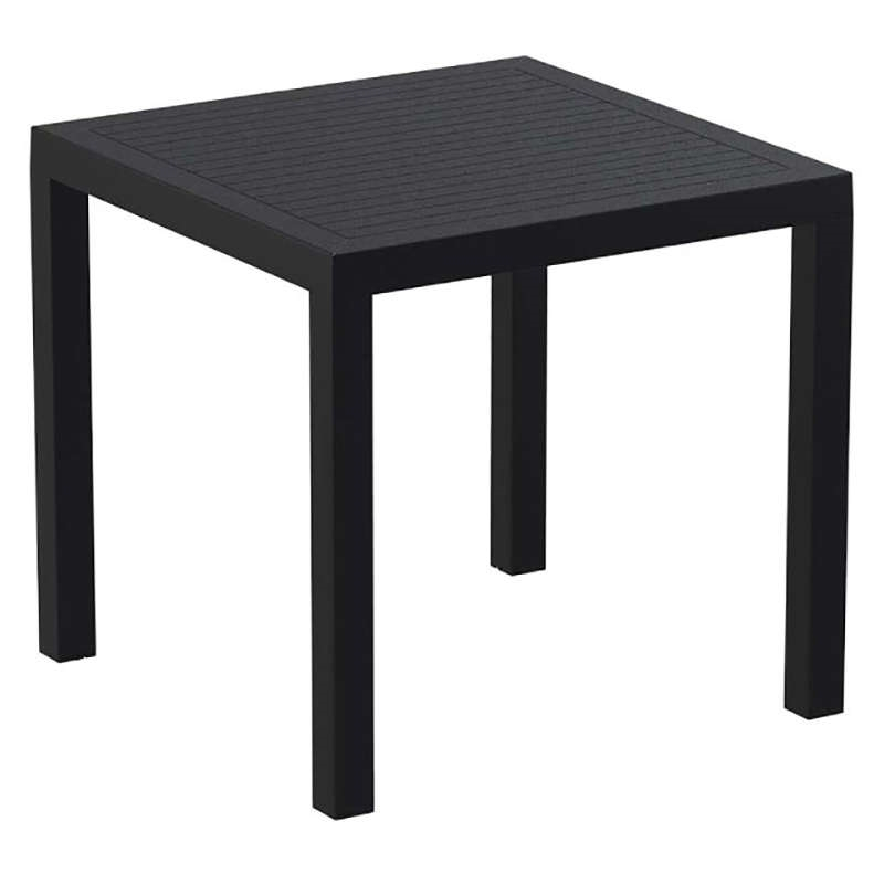 Τραπέζι ARES Μαύρο PP 80x80x75cm