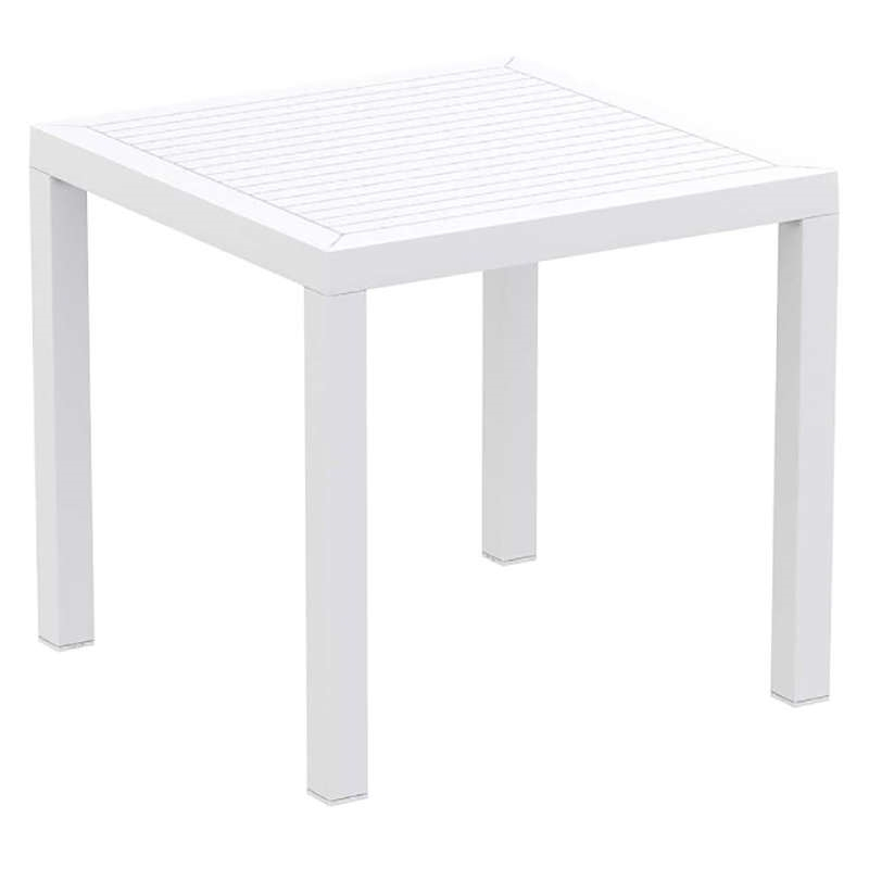 Τραπέζι ARES Λευκό PP 80x80x75cm