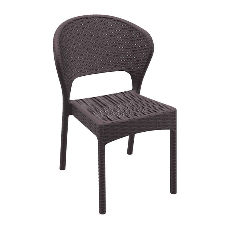 Καρέκλα Στοιβαζόμενη DAYTONA Καφέ PP 55x61x81cm