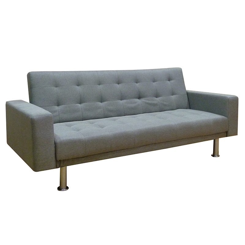 Καναπές-Κρεβάτι Τριθέσιος VITALIA Γκρι Ύφασμα 194x93x84cm