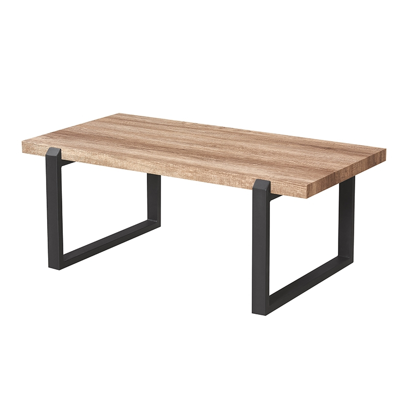Τραπέζι Σαλονιού LESLY Sonoma Oak Μέταλλο/MDF/3D Paper 110x60x42cm