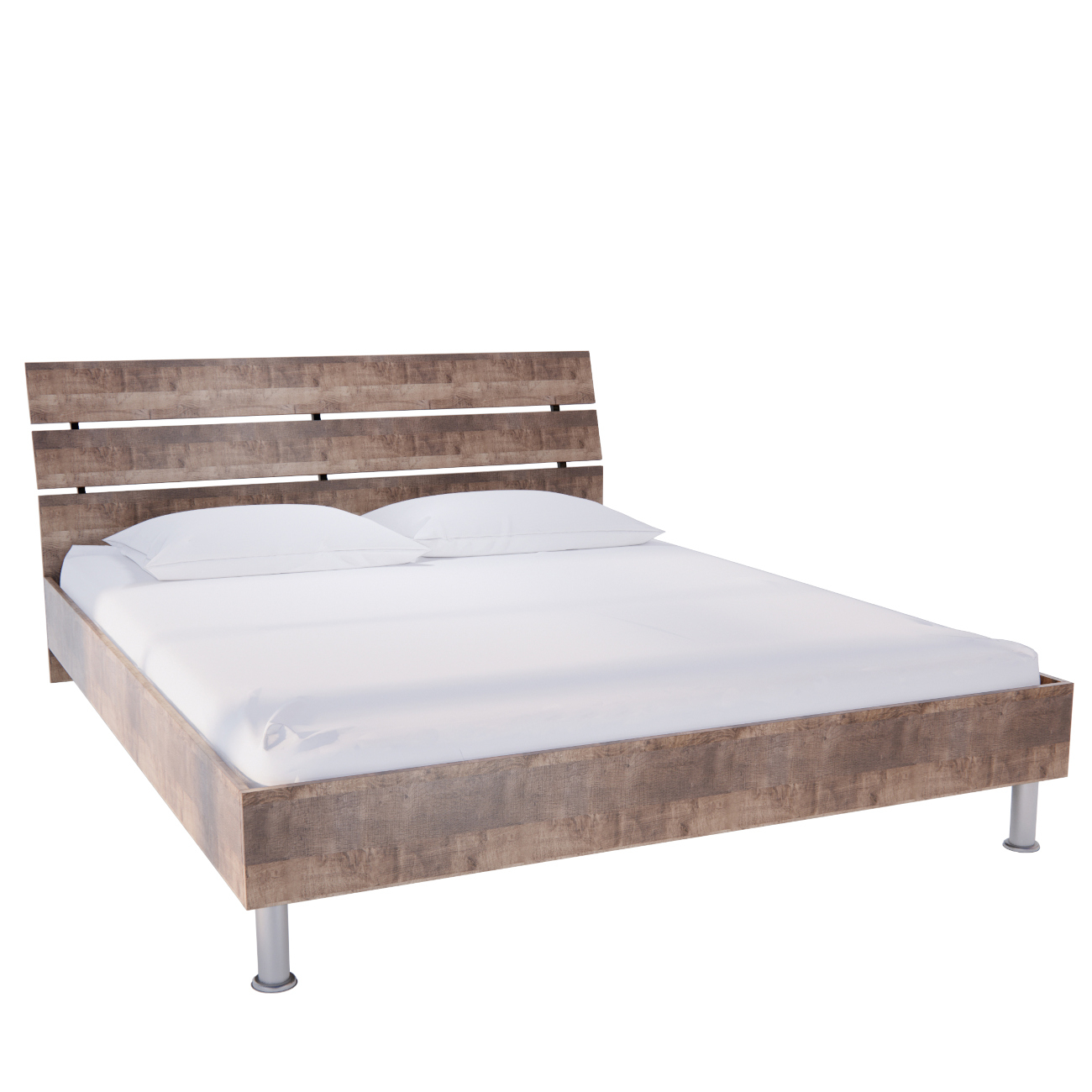 Κρεβάτι ΡΟΞΑΝΗ Μοριοσανίδα Grange Oak 164.2×204.2x80cm