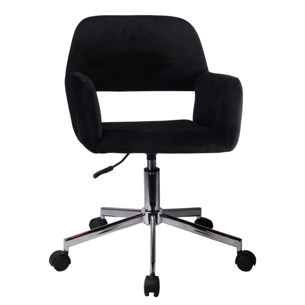 Καρέκλα Γραφείου KLOI Μαύρο Βελούδο 37x42x78-90cm