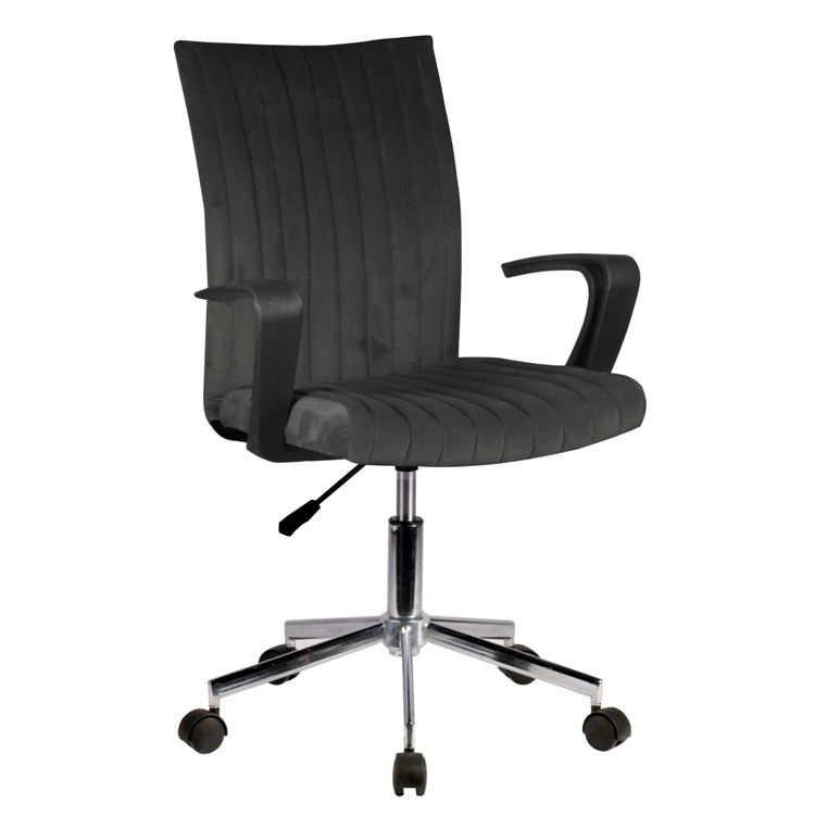 Καρέκλα Γραφείου ROXY Μαύρο Βελούδο 55x58x86-96cm