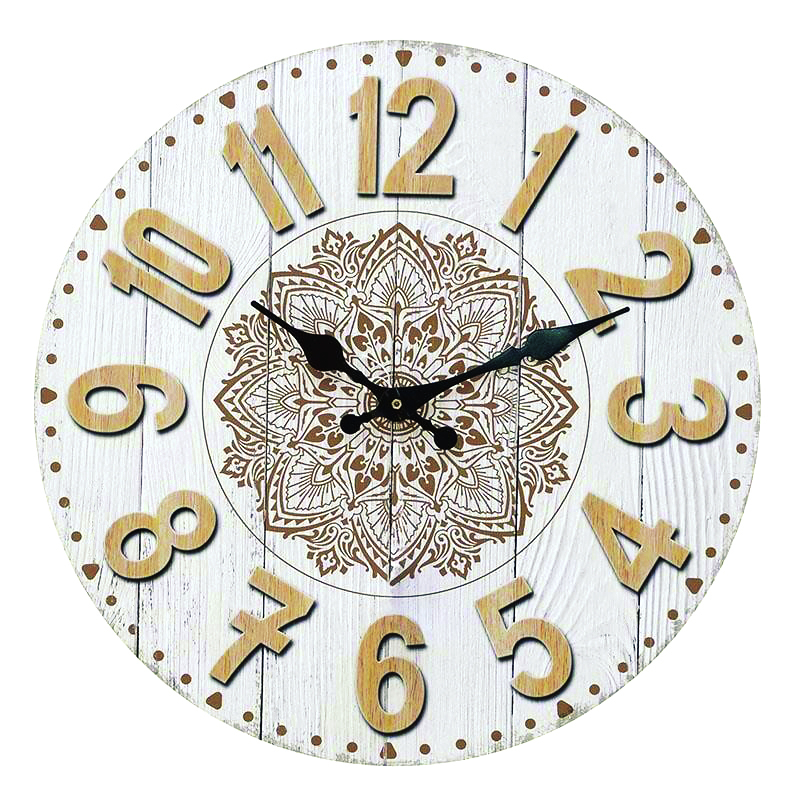 Ρολόι Τοίχου MDF Φ34x3.8cm