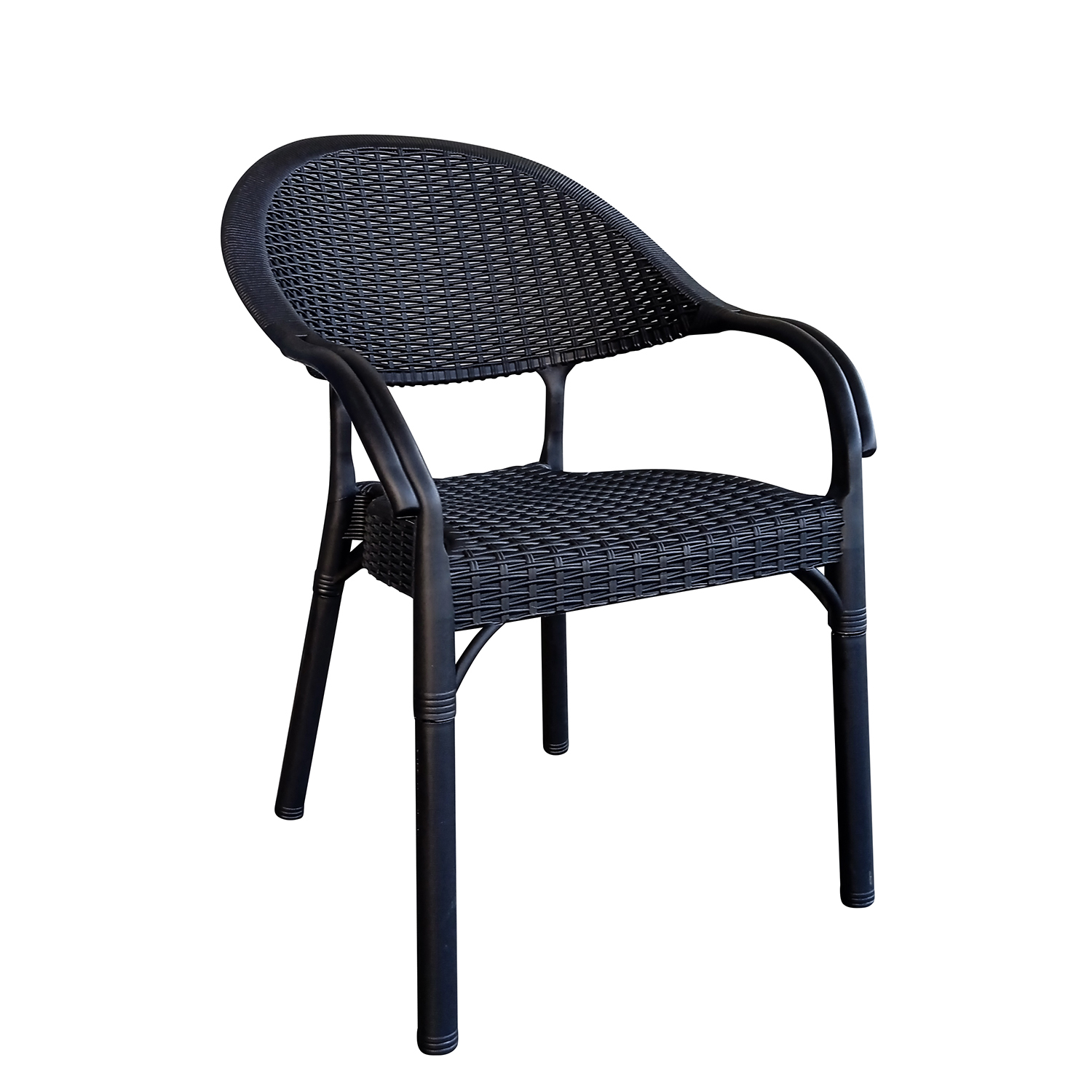 Καρέκλα Κήπου Eco Μαύρο Ανακυκλωμένο PP 59x55x84cm