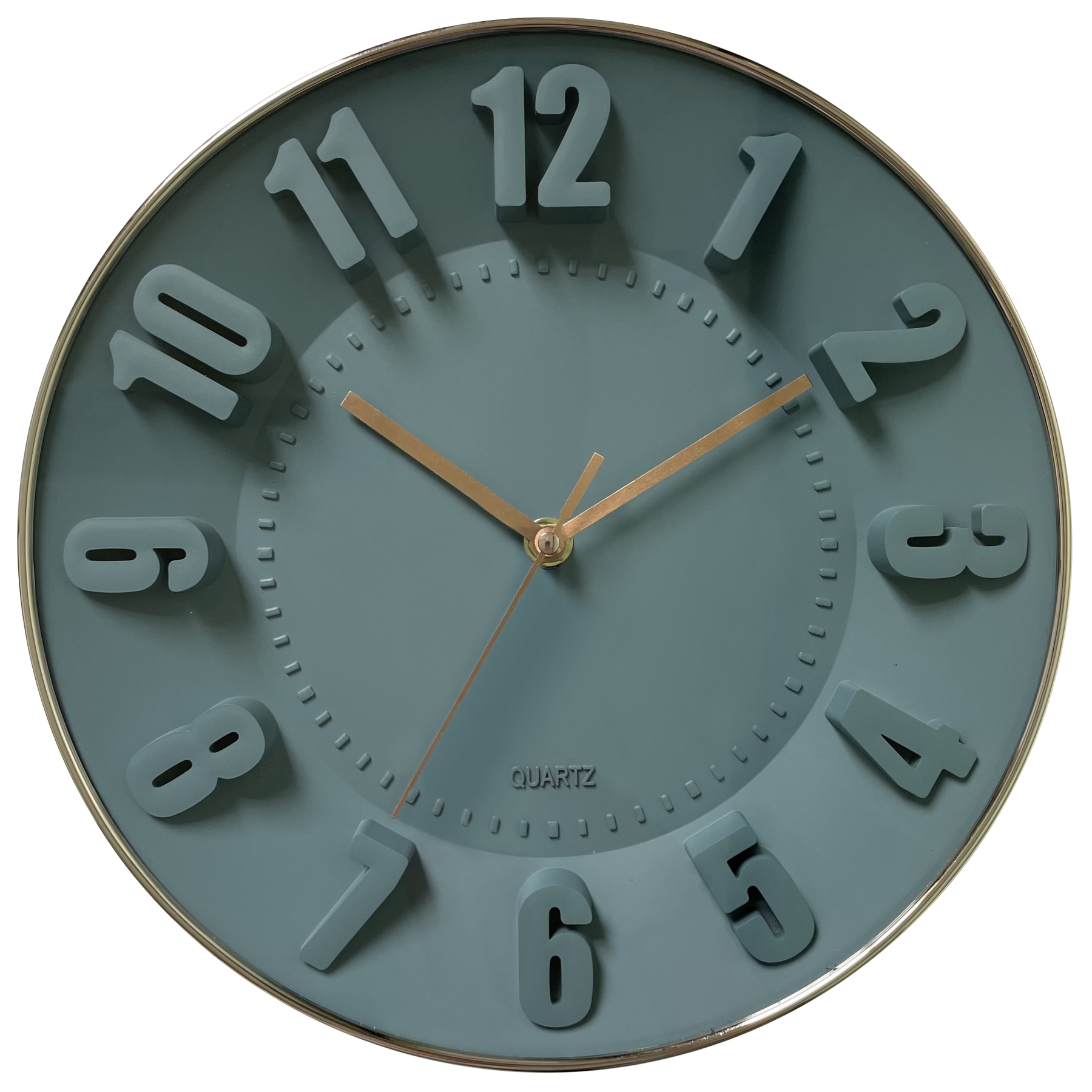 Ρολόι Τοίχου Μπλε Πλαστικό Φ28.5×4.5cm