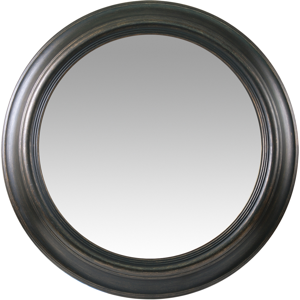 Καθρέπτης Τοίχου Μαύρο Πλαστικό Φ76.2×5.8cm