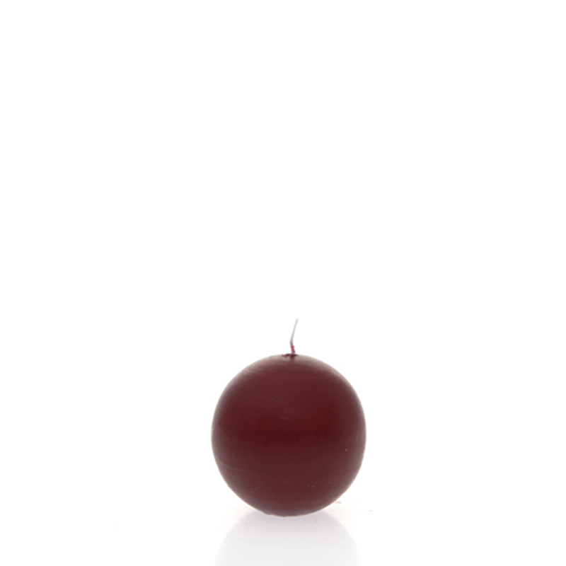 Κερί Μπάλα Σε Χρώμα Μπορντώ 8cm