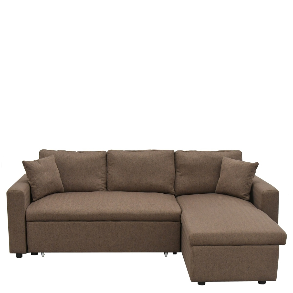 Καναπές Κρεβάτι ROMINA Σκούρο Καφέ 223x146x85cm