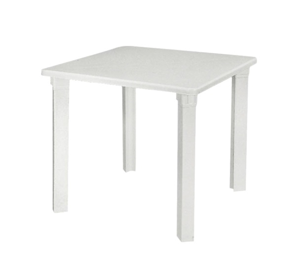 Τραπέζι NETTUNO PP Άσπρο 80x80x72cm
