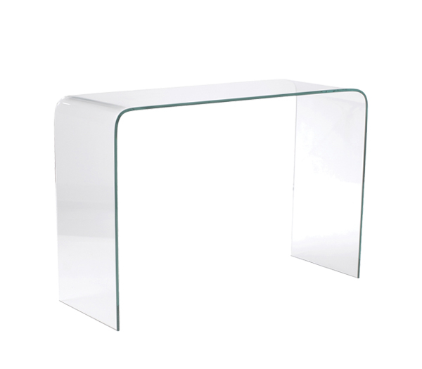 Κονσόλα GLASSER Bent Glass – Γυαλί Clear 110x35x75cm