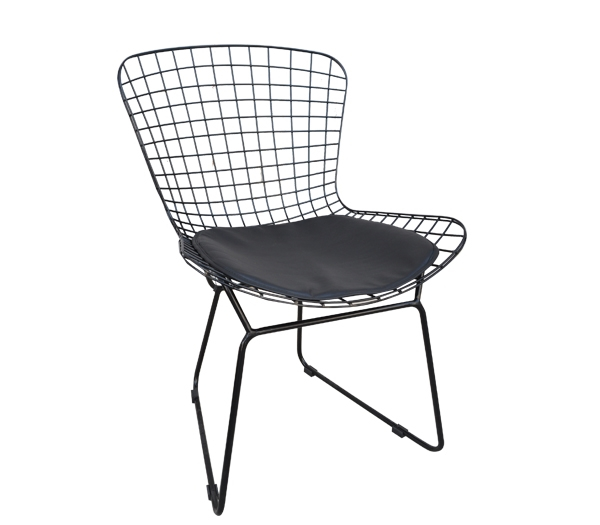 Καρέκλα SAXON Μέταλλο/PU Μαύρο 54x56x83cm
