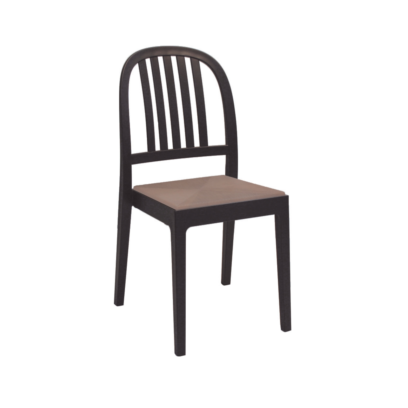 Καρέκλα Στοιβαζόμενη ERA PP Καφέ 44x53x89cm