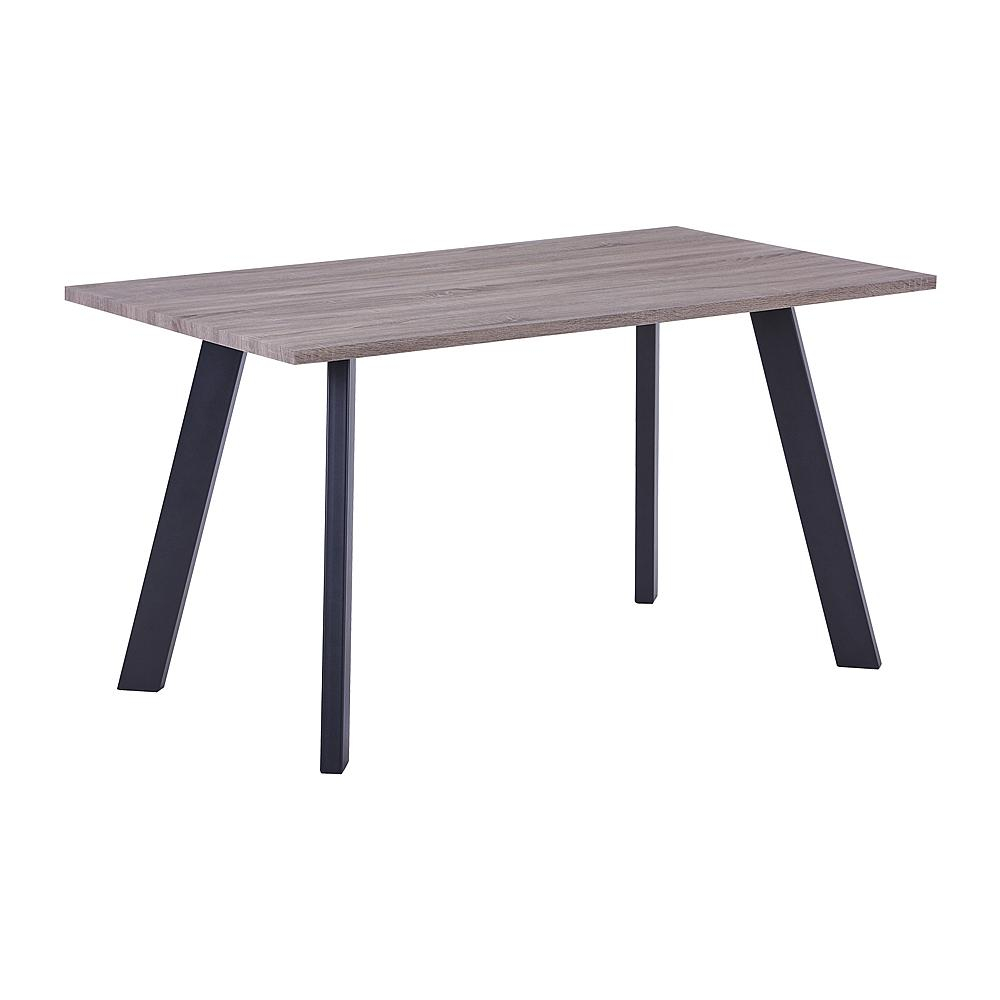 Τραπέζι BAXTER Μαύρο/Καρυδί Μέταλλο/Paper 140x80x75cm