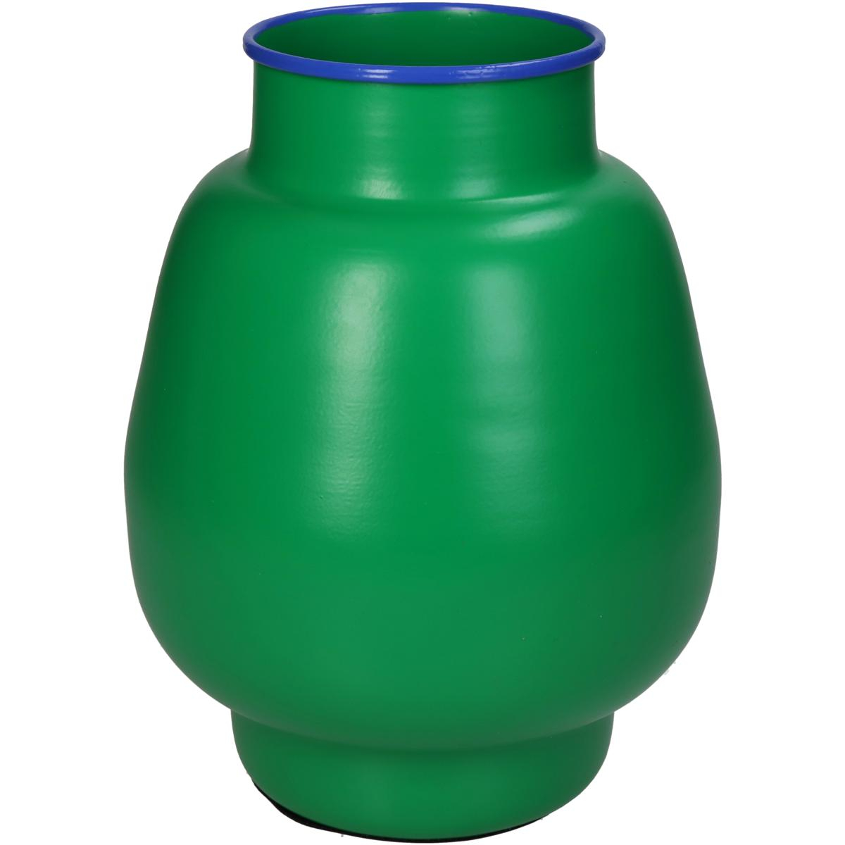 Βάζο Πράσινο Μέταλλο 15x15x19.5cm