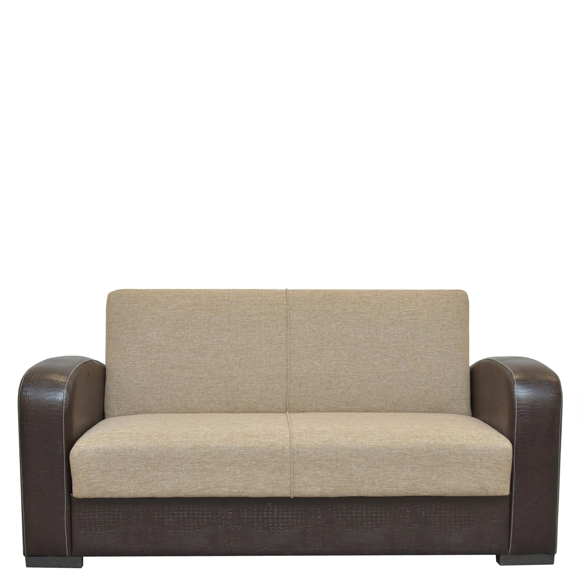 Καναπές Κρεβάτι Διθέσιος MARTINI Καφέ PU 154x87x90cm