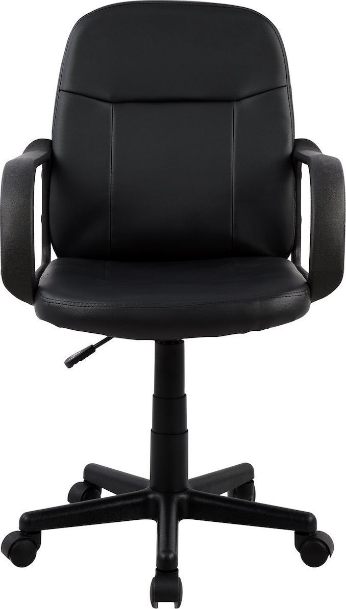 Καρέκλα Γραφείου ABA Μαύρο PVC 53x49x85-97cm