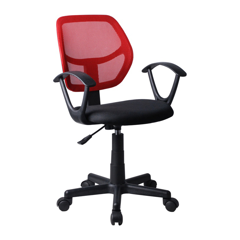 Καρέκλα Γραφείου ΑΥΡΑ Κόκκινο/Μαύρο Mesh 51x50x79-91cm