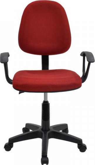 Καρέκλα Γραφείου ΔAΦNH Κόκκινο Ύφασμα 55x48x82-94cm