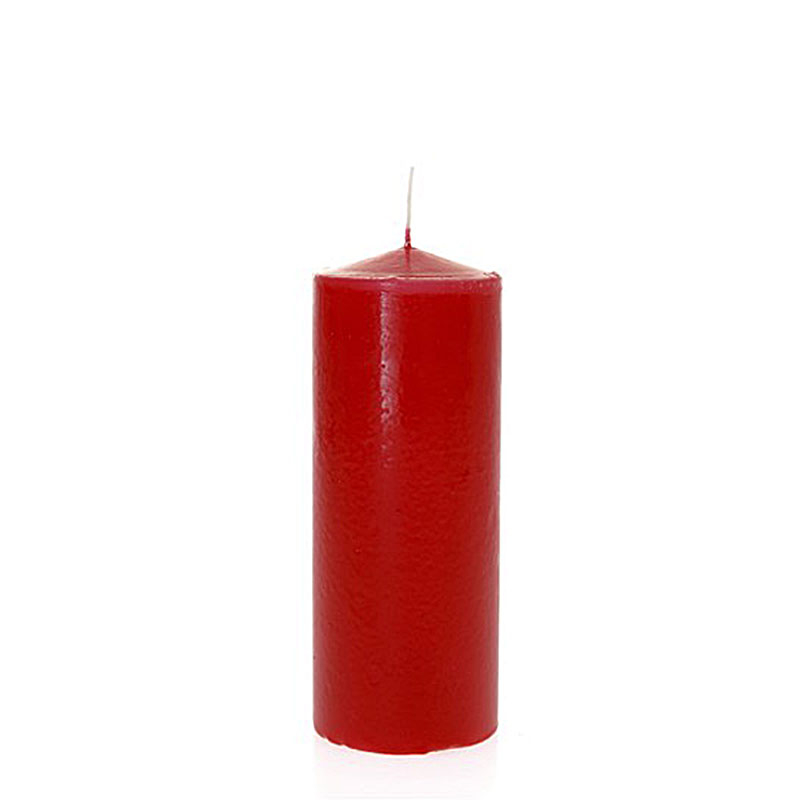 Κερί Κύλινδρος Κόκκινο 7x18cm