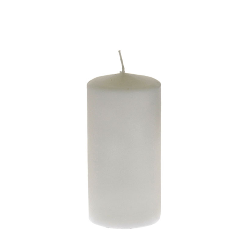 Κερί Κύλινδρος Λευκό 7x14cm