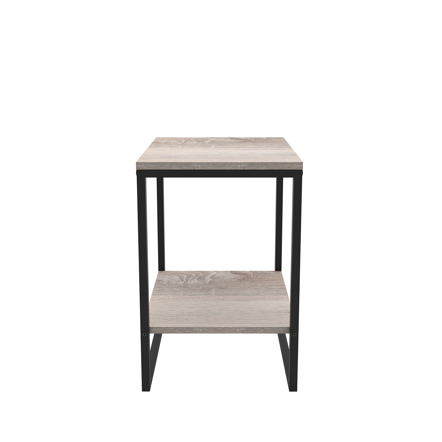 Τραπέζι Βοηθητικό MELA Sonoma/Μαύρο Μελαμίνη/Μέταλλο 40x40x60cm