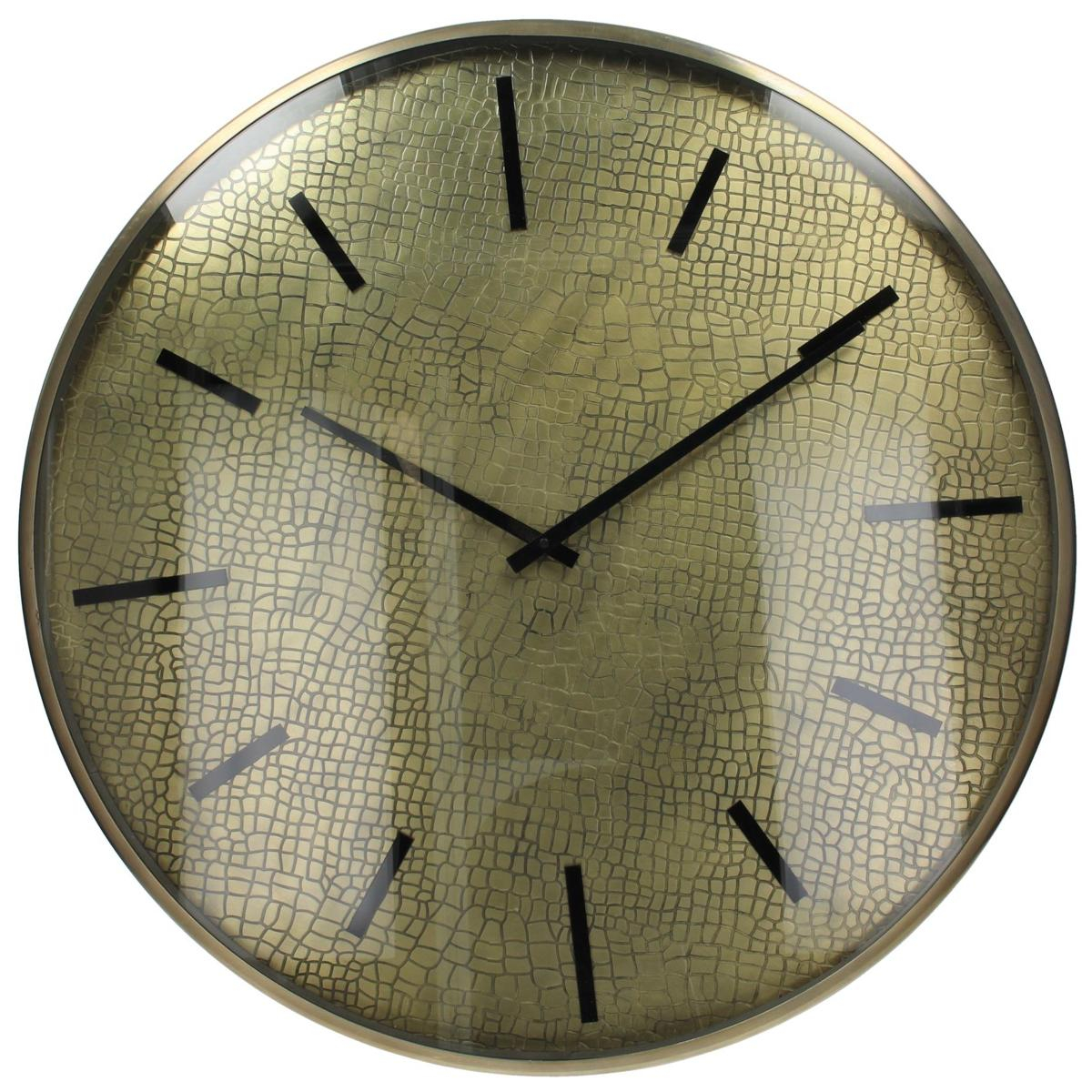 Ρολόι Τοίχου Χρυσό Μέταλλο 60x5x60cm